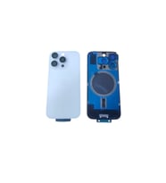 Uyumlu İphone 16 Pro Arka Kapak Kamera Camlı  Full ( Pil Kapağı ) Cam - Beyaz