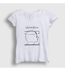 Presmono Kadın Beyaz Cover Slowdive T-Shirt 438057tt (Beyaz)