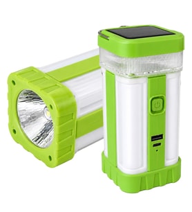 Powermaster PM-22402 Solar Panelli Şarjlı Kamp Feneri Masa Aydınlatma ve Işıldak Powerbank