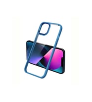 Apple iPhone 12 Pro Max Uyumlu Kılıf Zore Krom Kapak (Mavi)