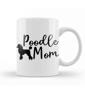 Poodle Mom 011 Kupa Bardak Porselen
