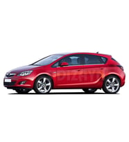 Opel Astra Uyumlu J Hatchback Krom Cam Çıtası 4 Parça 2010 Üzeri