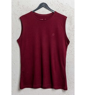 Bsm Erkek Serinleten Modal Dip Kol T-shirt 55403 (Bordo)
