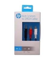 HP HP029GBBLK3TW Aux 3.5 mm To 2RCA Dönüştürücü Kablo Siyah