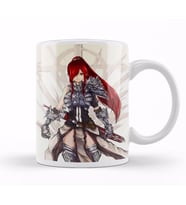 Erza Scarlet Fairy Tail Anime Battle Ready Kupa Bardak Porselen