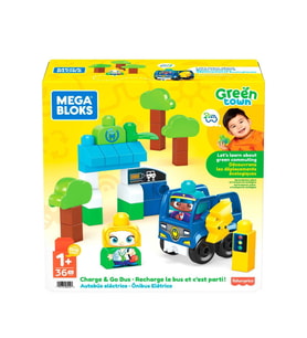 Mulvxurg  Urg02 Hdx90 Mega Bloks, Doğa Dostu Otobüs Seti, 36 Parça, +1 Yaş (Mulvix)