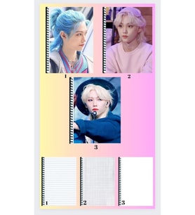 Felix3 adet defter A4 büyük boy çizgili_kareli_çizgisiz
