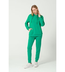 Kadın Yumuşak Kumaş Eşofman Takımı Eşofman Altı Ve Sweatshirt
