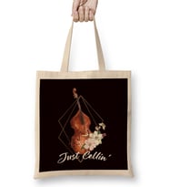 Cello Flower Cellist Classical Music Musical Instrument Bez Çanta Uzun Saplı