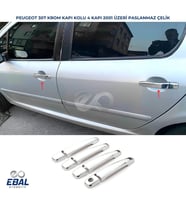 Peugeot 307 Krom Kapı Kolu 4 Kapı 2001 Üzeri Paslanmaz Çelik
