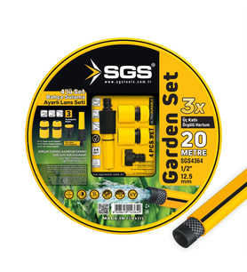 SGS Gardenflex Hortum Bahçe Sulama Seti 4 Parça