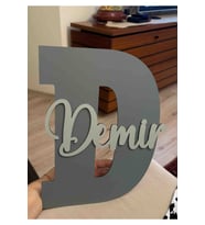 ÇOCUK VE BEBEK ODASI KAPI VE DUVAR SÜSÜ İSİMLİ PANO