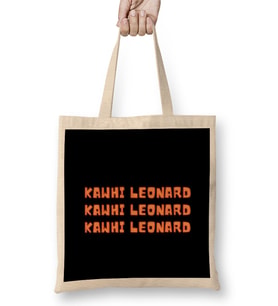 Kawhi Leonard - Basketball gifts Vintage Retro Rainbow Quotes For BOYS AND Dad Bez Çanta Uzun Saplı