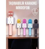 Taşınabilir Bluetooth Karaoke Mikrofon: Hafıza Kart Girişli, Etkileyici Performans