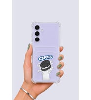 Samsung Galaxy S25 FE Kartlıklı OREO Desenli Kılıf