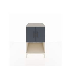 Kronos Komodin 2 Raflı 2 Kapaklı 60x59x96 Aytaşı-Antrasit