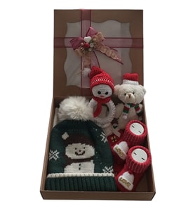 Hoşgeldin Bebek, Unisex, Noel, Yılbaşı, Yeniyıl bebekleri, Yenidoğan Bebek Hediye Seti
