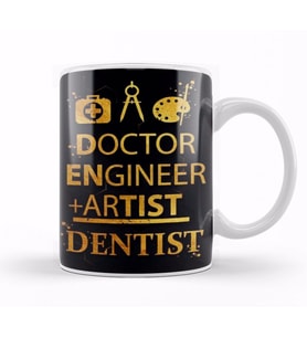Doctor Engineer Artist Dentist 08 Kupa Bardak Porselen