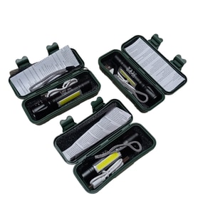 3 Adet Cata CT-8024 USB-C Şarj Edilebilir Su Geçirmez 3 Modlu Güçlü El Feneri 200lm 5W 3.7V Beyaz Işık