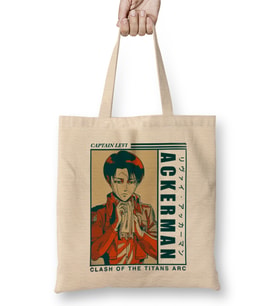 Levi Ackerman Retro Bez Çanta Uzun Saplı