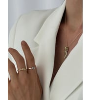 Özel Seri Gold & Gümüş Aşk & Kalp Kolyesi