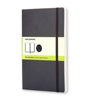 Moleskine Yumuşak Kapak Defter Siyah (Çizgisiz - 13x21)