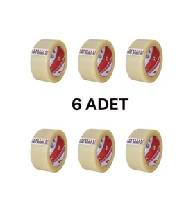 Koli Bandı 45x100 Şeffaf (ASLAN) 6 Adet