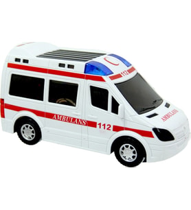 Sesli Işıklı Hareketli Çarp Dön 112 Ambulans 0026 (Karışık)