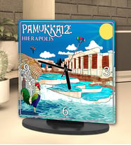 Pamukkale Tasarımlı Masa Saati