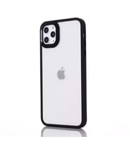 Ally iPhone 13 Pro Max 6.7inç Kılıf Parlak Renkli Çerçeveli Ultra Lüx TPU Silikon Kılıf (Siyah)