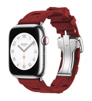 Apple Watch 42mm Uyumlu Kordon Silikon Sportif Görünümlü Yumaşak Esnek KRD-94 Kayış