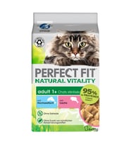 Perfect Fit Natural Vitality Okyanus Balıklı ve Somonlu Kısırlaştırılmış Kedi Konservesi 6x50gr