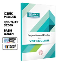 2027 YDT MEBİ İngilizce Preparation and Practice (Hazırlık ve Pratik) Soru Bankası BASKI ÜCRETİ