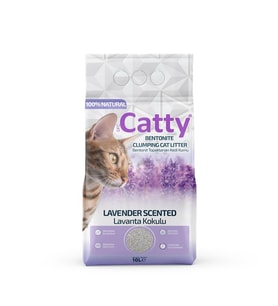 Catty Lavanta Kokulu Kedi Kumu 10 Lt (Beyaz)