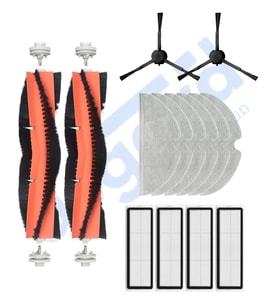Xiaomi 1C,2C,Mop 2 Uyumlu 2 Ana Fırça 2 Yan Fırça 4 Filtre 6 Mop PKT-iasgf0000070