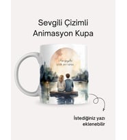 Sevgili Çizimli Kupa No:4