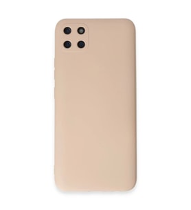 Realme C11 Kılıf Nano içi Kadife Silikon - Pudra