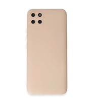 Realme C11 Kılıf Nano içi Kadife Silikon - Pudra