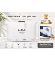 Özdilek Bambu Yastık 50X70 cm Antialerjik, Nefes Alabilen, Yumuşak ve Konforlu Uyku Yastığı +Özdilek Sıvı Geçirmez Yastık Alezi Hediyeli