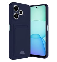 Redmi 13 4G Kılıf Kelvin Kartvizitli Silikon - Lacivert