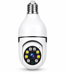 UltraTekno Yoosee APP 360 Derece WiFi Ampul Kamera E27 1080P Gece Görüşlü Güvenlik Kamerası