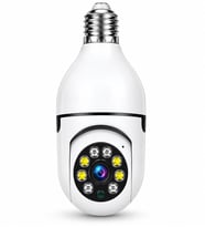 UltraTekno Yoosee APP 360 Derece WiFi Ampul Kamera E27 1080P Gece Görüşlü Güvenlik Kamerası