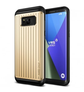 VRS Design Galaxy S8 ile Uyumlu Waved Hard Drop Kılıf Shine Gold