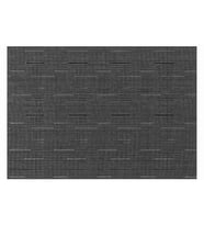 Amerikan Servis PVC 30x45 cm - Koyu Gri Yatay Blok Desenli