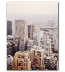 Cakatablo MDF (Ahşap) Tablo New York Gökdelenler Şehri Görseli