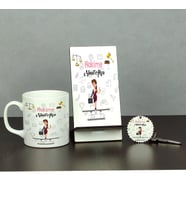 Hakime Üçlü Set (Kupa + Telefon Standı + Anahtarlık)