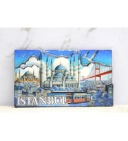 Ahşap İstanbul Temalı Magnet Alk4362