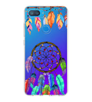 PrintiFy Xiaomi Mi 8 Lite ile Uyumlu 1mm Slim Fit Nazar Boncuğu 6 Baskılı Şeffaf  Kılıf