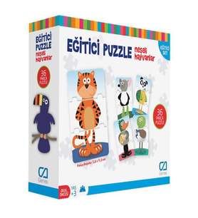 Eğlenceli Puzzle Neşeli Hayvanlar 36 Parça