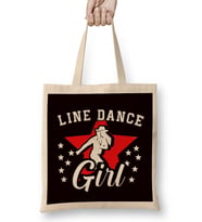 Line Dance Girl Line Dancing Country Western Music Cowgirl Bez Çanta Uzun Saplı